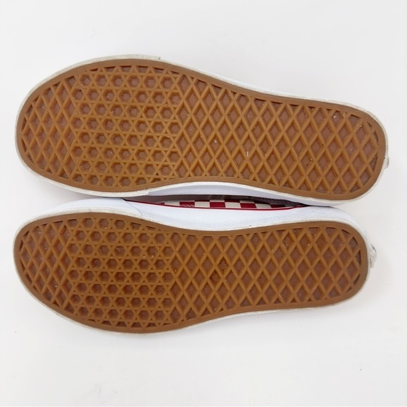 Vans Red Checkerboard Sneakers - Picture 8 of 8